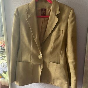 VINTAGE Tan Blazer/Suit Jacket, j. gallery, Size 11
